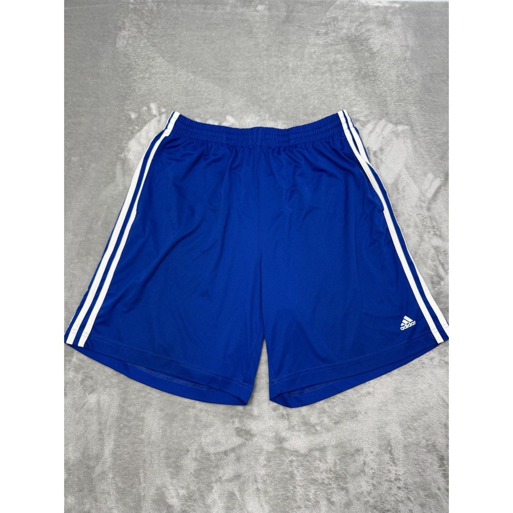 Vintage Adidas Shorts Mens Large Striped Athletic Logo Gym Warm Up 2000s Y2K
